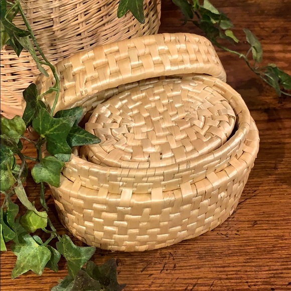 Other - Boho woven oval coaster set